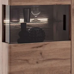 Wohnen Highboards|Kommoden<150x124x38 Wohnzimmerschrank mit Glas modern - Bekunion