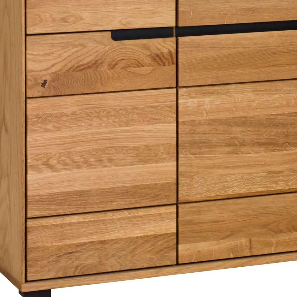 Wohnen Vitrinen<102x197x42 Wohnzimmerschrank mit Glas - 4-türig - Sennya