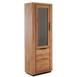 Wohnen Vitrinen<72x200x40 Wohnzimmervitrine teilmassiv - Vlacoma