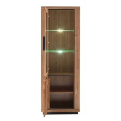 Wohnen Vitrinen<72x200x40 Wohnzimmervitrine teilmassiv - Vlacoma