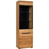 Wohnen Vitrinen<63x197x42 Wohnzimmervitrine 2-türig - Sennya