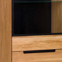 Wohnen Vitrinen<63x197x42 Wohnzimmervitrine 2-türig - Sennya