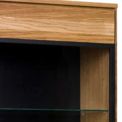 Wohnen Vitrinen<63x197x42 Wohnzimmervitrine 2-türig - Sennya