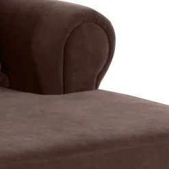 Wohnen Sessel<XXL Polstersessel in Braun Velours - Snoud