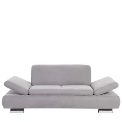Wohnen Sofas<Zweier Sofa in Silbergrau und Chrom - Bergion