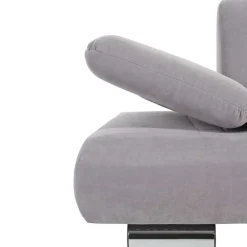 Wohnen Sofas<Zweier Sofa in Silbergrau und Chrom - Bergion