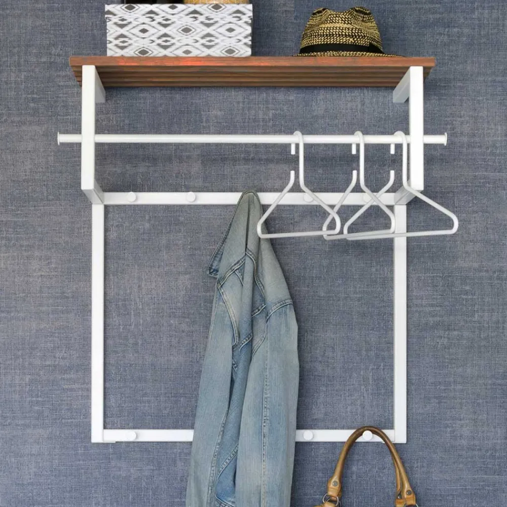 Wohnen Garderoben<Zweifarbige Hängegarderobe im Loft Chic - Duvinia