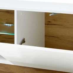 Wohnen Wohnwände<Zweifarbige Wohnzimmer Möbel Kombi - Myrda (vierteilig)