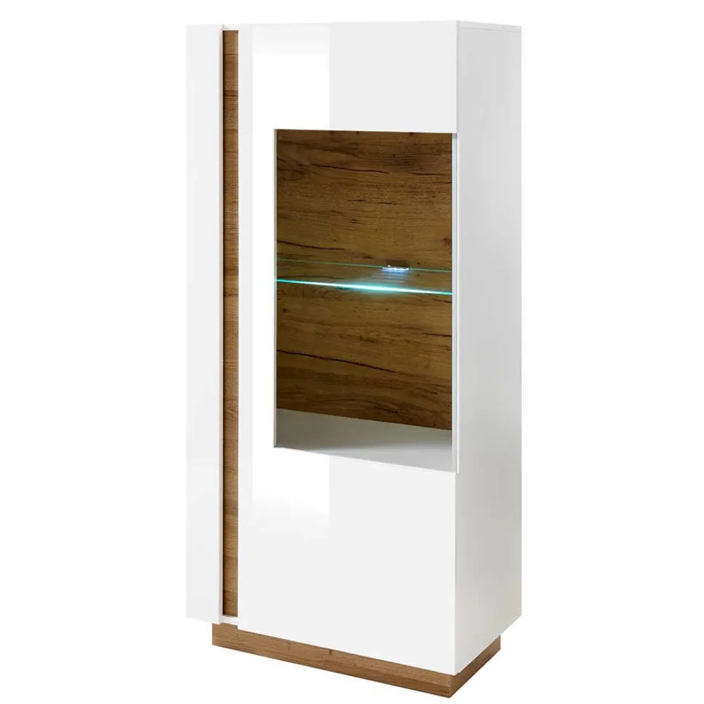 Wohnen Wohnwände<Zweifarbige Wohnzimmer Möbel Kombi - Myrda (vierteilig)
