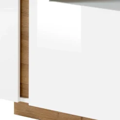 Wohnen Wohnwände<Zweifarbige Wohnzimmer Möbel Kombi - Myrda (vierteilig)