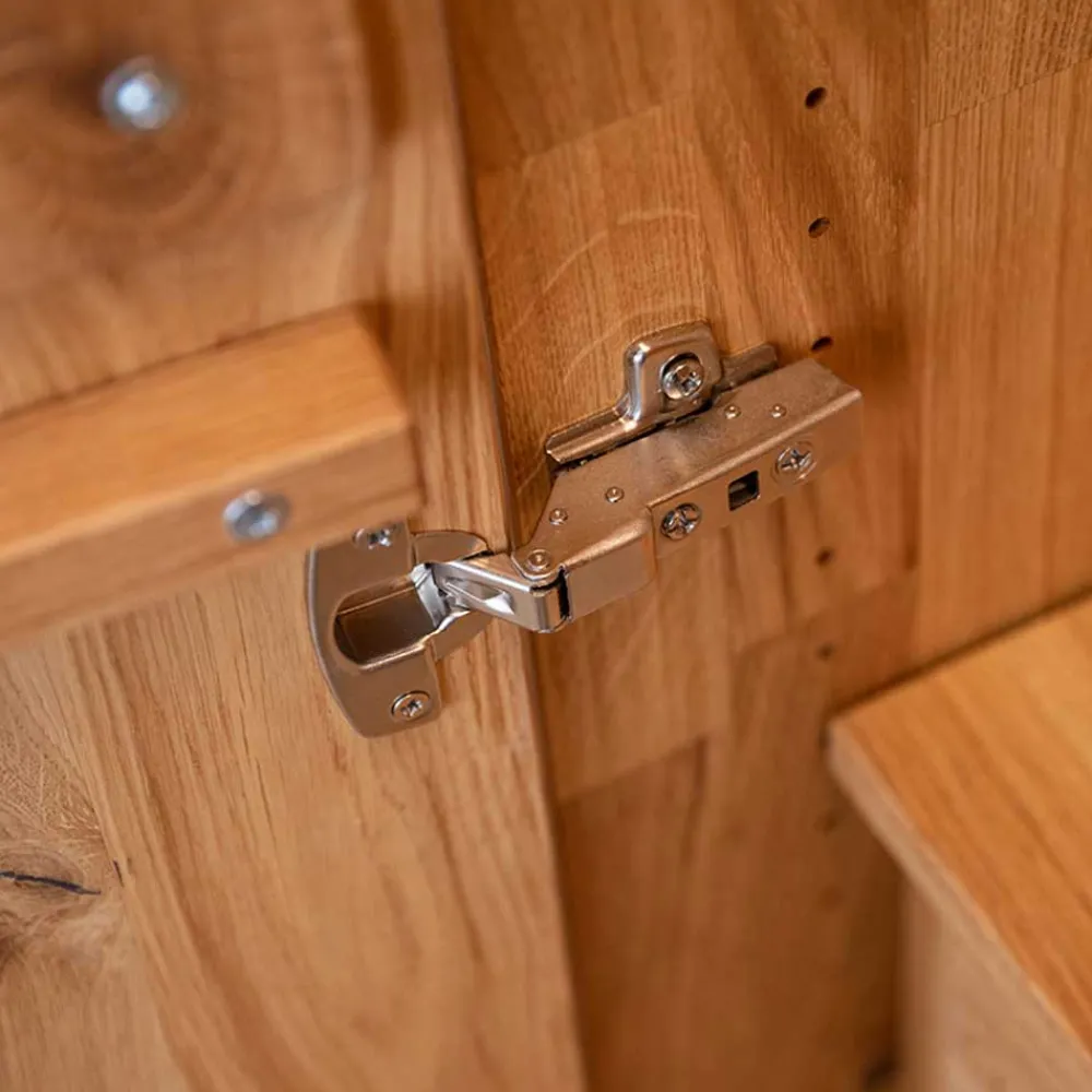 Wohnen Kleiderschränke|Schränke<Zweifarbiger Kleiderschrank aus Eiche massiv - Agusto