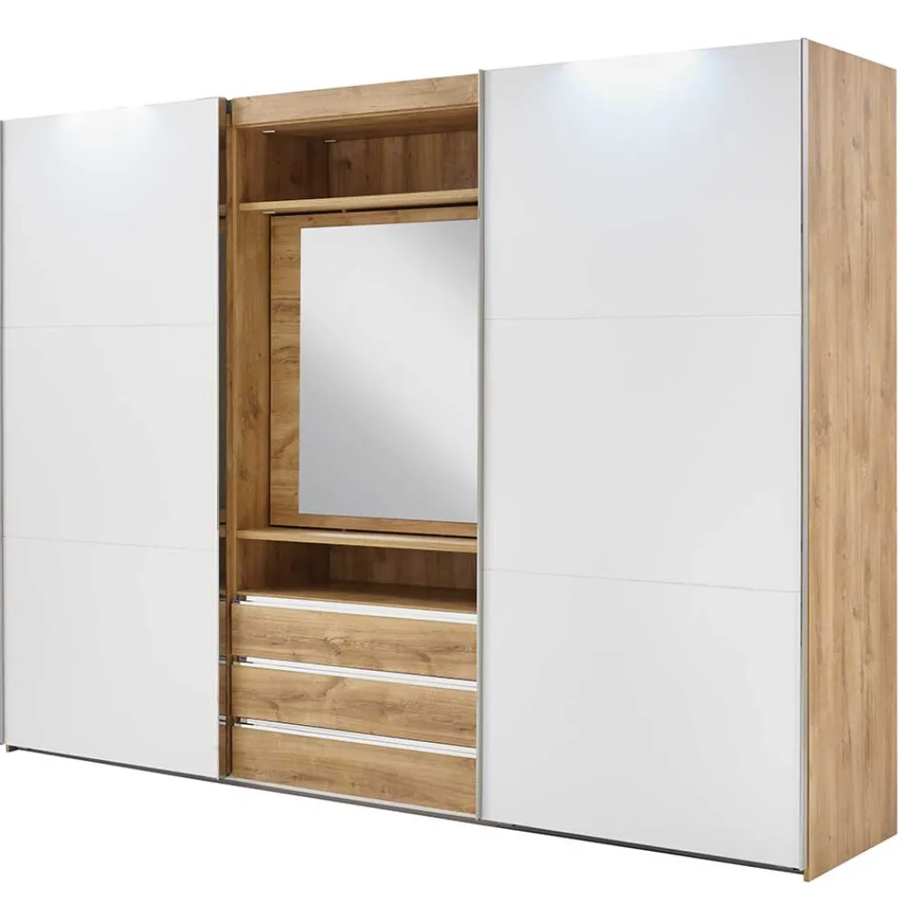 Wohnen Kleiderschränke<Zweifarbiger Schlafzimmerschrank extravagant - Stufania