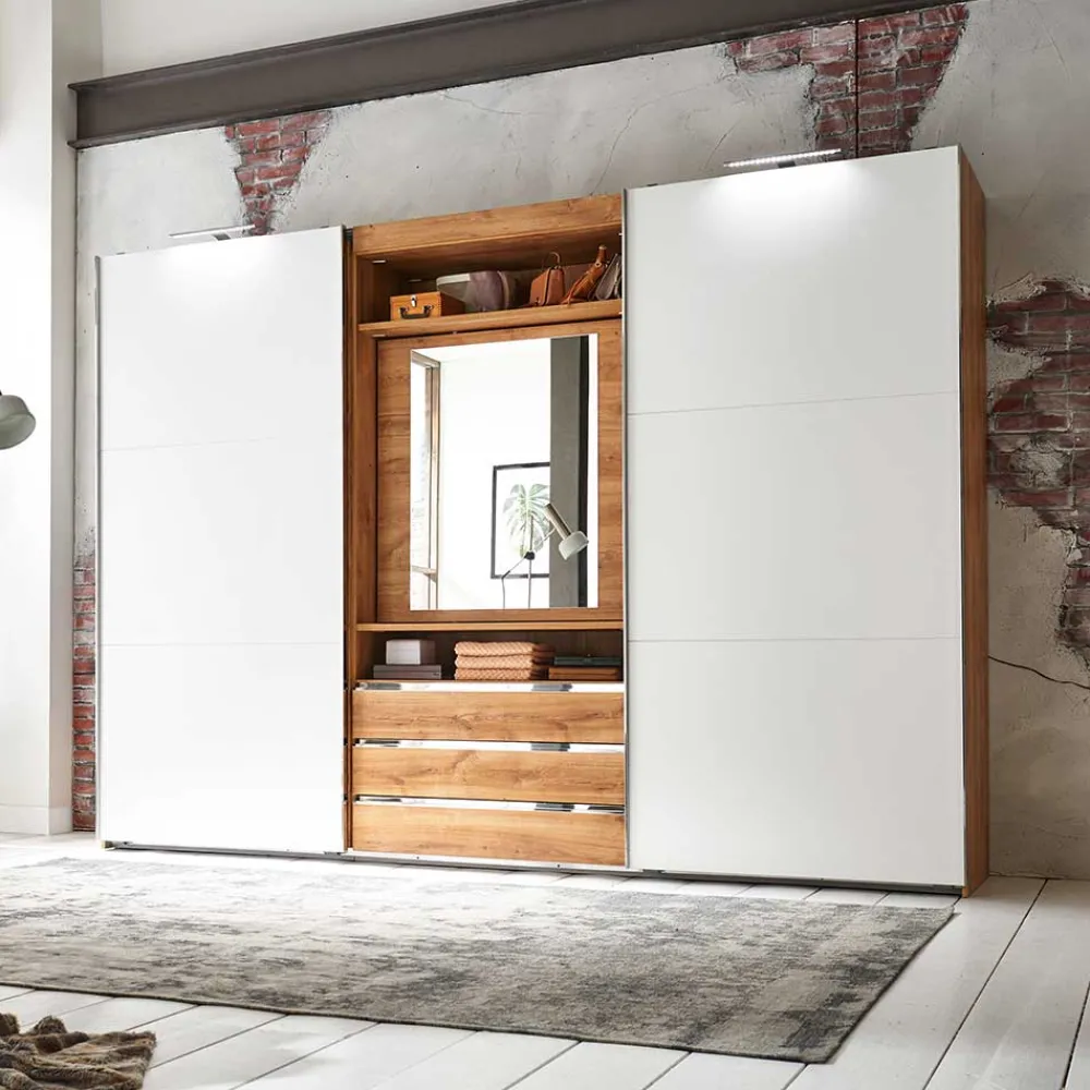 Wohnen Kleiderschränke<Zweifarbiger Schlafzimmerschrank extravagant - Stufania