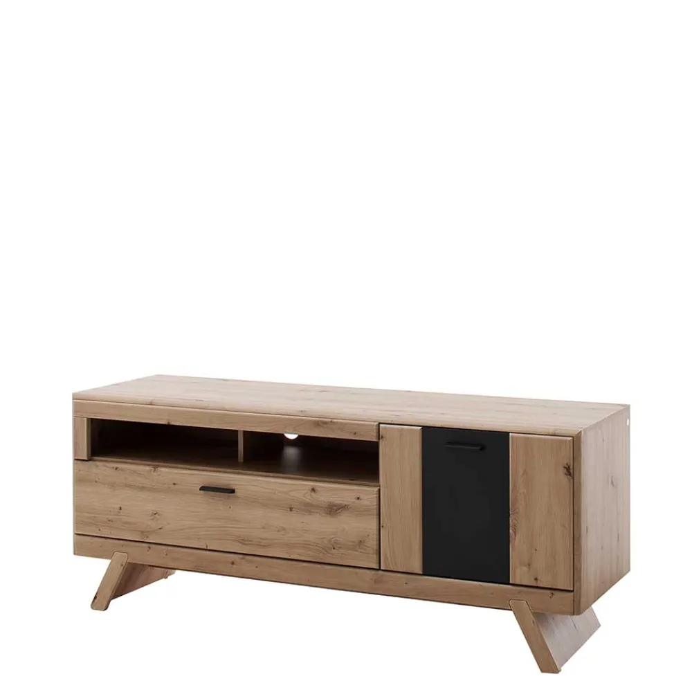 Wohnen Tv & Hifi-Möbel|Lowboards<Zweifarbiger TV Unterschrank 159x65x51cm - Larinca