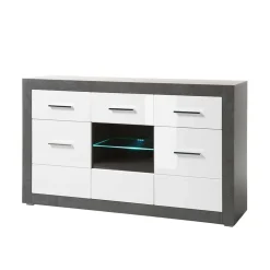 Wohnen Sideboards<Zweifarbiges Design-Sideboard 97cm hoch - Istensa