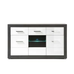 Wohnen Sideboards<Zweifarbiges Design-Sideboard 97cm hoch - Istensa
