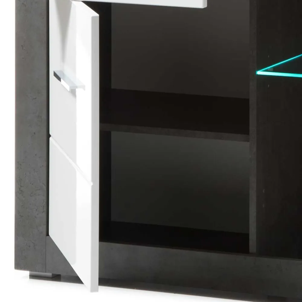 Wohnen Sideboards<Zweifarbiges Design-Sideboard 97cm hoch - Istensa