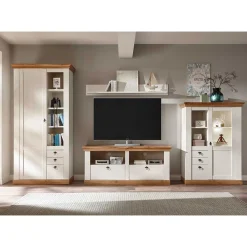 Wohnen Wohnwände<Zweifarbiges Landhausmöbel Set - Diatara I (vierteilig)