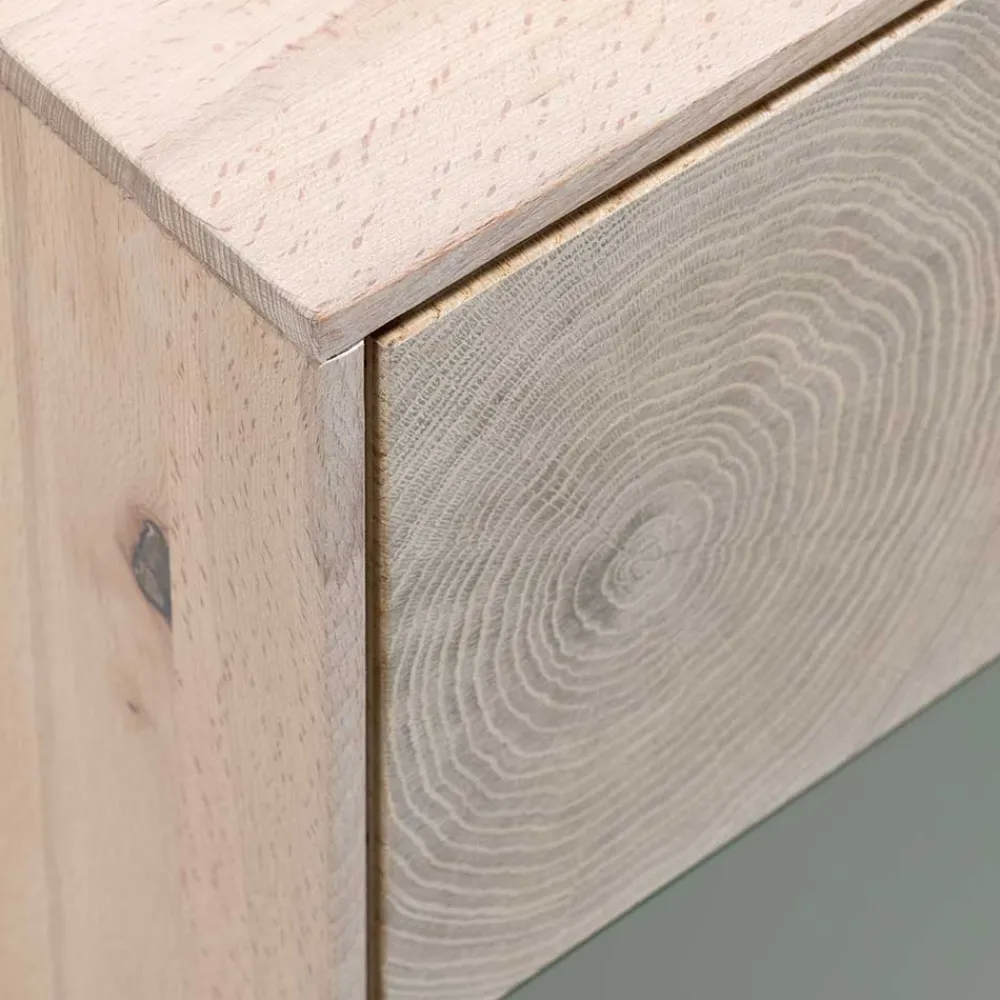 Wohnen Tv & Hifi-Möbel|Lowboards<Zweifarbiges TV Board mit Gerätefach - Ajevos