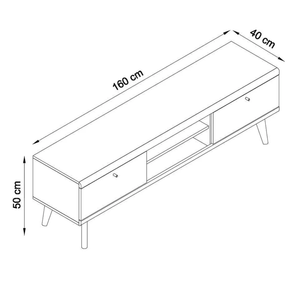 Wohnen Wohnwände<Zweifarbiges Wohnzimmer Möbel Set - Cablos (sechsteilig)