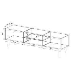 Wohnen Wohnwände<Zweifarbiges Wohnzimmer Möbel Set - Cablos (sechsteilig)