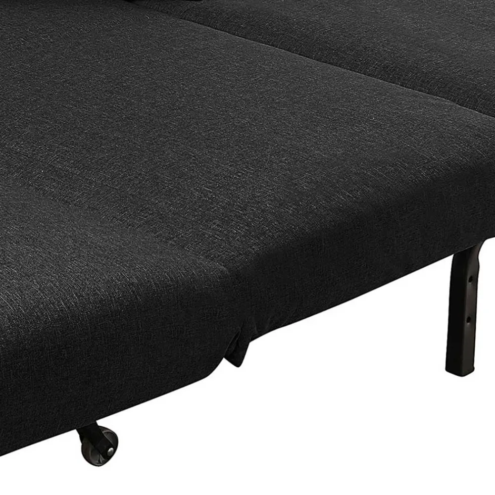 Wohnen Betten|Sofas<Zweisitzer Faltsofa in Schwarz - Lardias