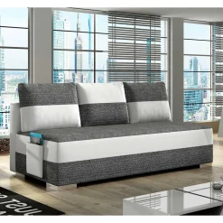 Wohnen Sofas<Zweisitzer Funktionscouch in Grau und Weiß - Ventry