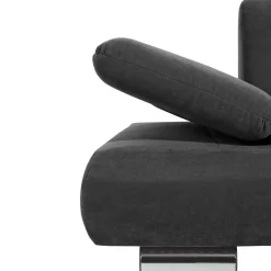 Wohnen Sofas<Zweisitzer Sofa aus Velours Anthrazit - Venezia