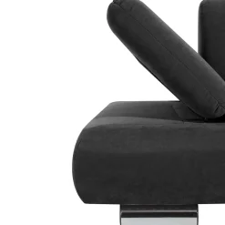 Wohnen Sofas<Zweisitzer Sofa aus Velours Anthrazit - Venezia