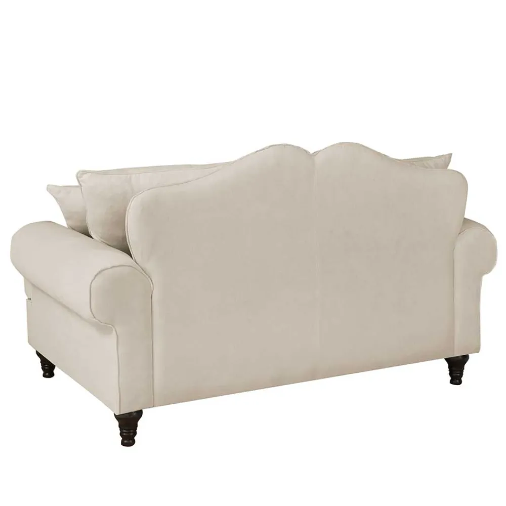 Wohnen Sofas<Zweisitzer Sofa in Beige & Dunkelbraun - Merandes
