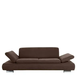 Wohnen Sofas<Zweisitzer Sofa in Braun mit Chrom - Delnoto