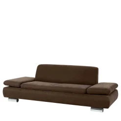 Wohnen Sofas<Zweisitzer Sofa in Braun mit Chrom - Delnoto