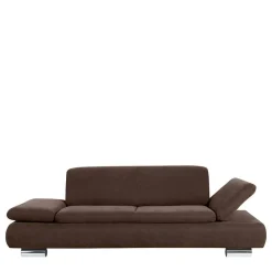 Wohnen Sofas<Zweisitzer Sofa in Braun mit Chrom - Delnoto