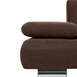 Wohnen Sofas<Zweisitzer Sofa in Braun mit Chrom - Delnoto