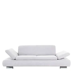 Wohnen Sofas<Zweisitzer Sofa in Cremeweiß mit Chrom - Syrec