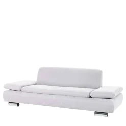 Wohnen Sofas<Zweisitzer Sofa in Cremeweiß mit Chrom - Syrec