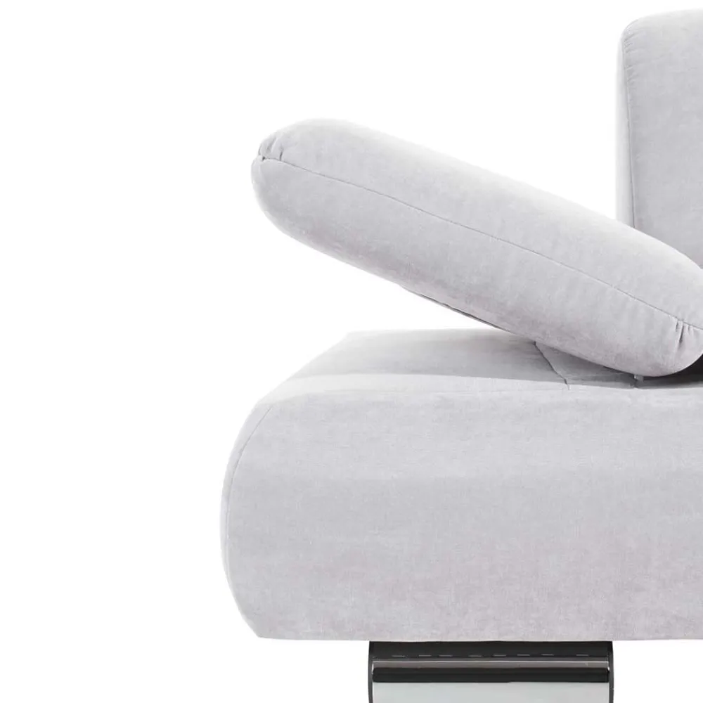 Wohnen Sofas<Zweisitzer Sofa in Cremeweiß mit Chrom - Syrec