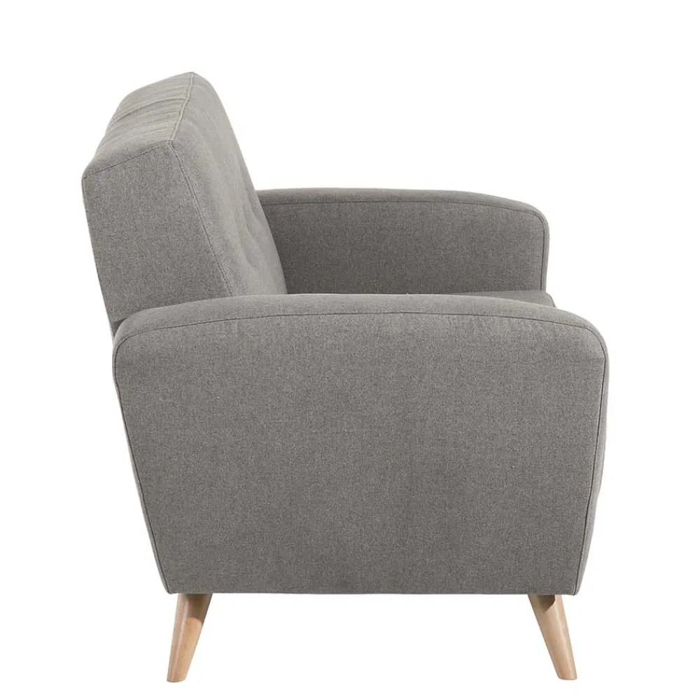Wohnen Sofas<Zweisitzer Sofa in Grau Microfaser - Durencas
