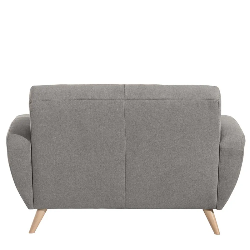 Wohnen Sofas<Zweisitzer Sofa in Grau Microfaser - Durencas