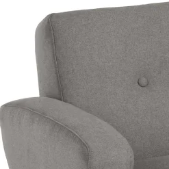 Wohnen Sofas<Zweisitzer Sofa in Grau Microfaser - Durencas