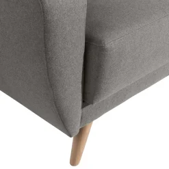Wohnen Sofas<Zweisitzer Sofa in Grau Microfaser - Durencas