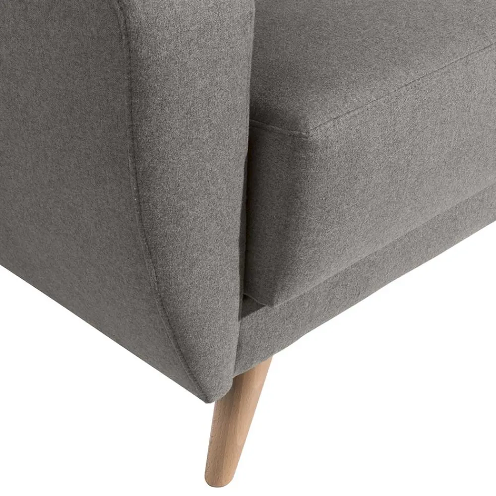 Wohnen Sofas<Zweisitzer Sofa in Grau Microfaser - Durencas