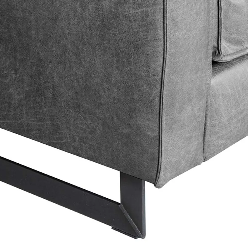 Wohnen Sofas<Zweisitzer Wohnzimmer Sofa mit Kufen aus Metall - Comoto