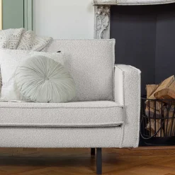 Wohnen Sofas<Zweisitzer Wohnzimmercouch in Beige Boucle - Elisa
