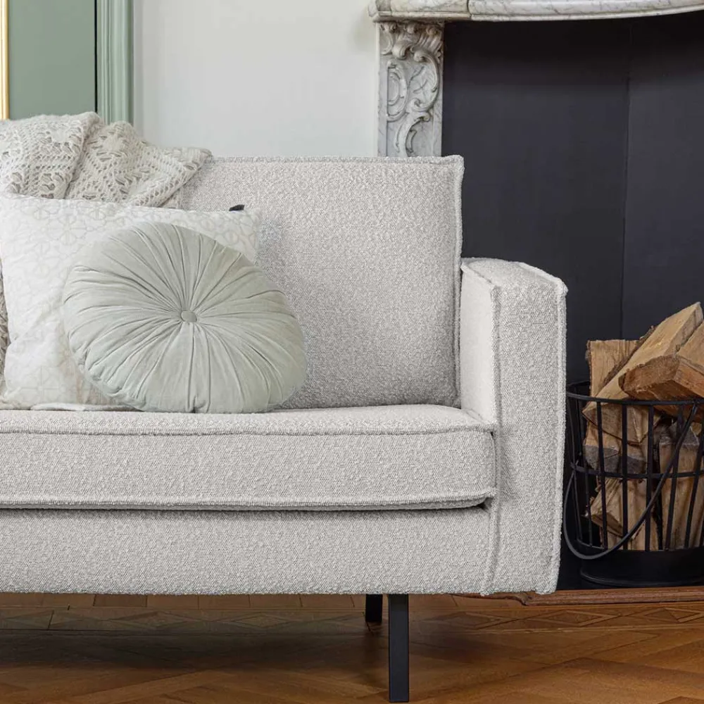 Wohnen Sofas<Zweisitzer Wohnzimmercouch in Beige Boucle - Elisa